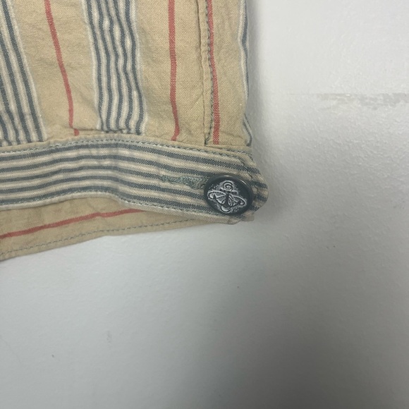 DAUGHTERS OF THE LIBERATION striped linen blend anthropologie nautical shorts 04 - Picture 2 of 6